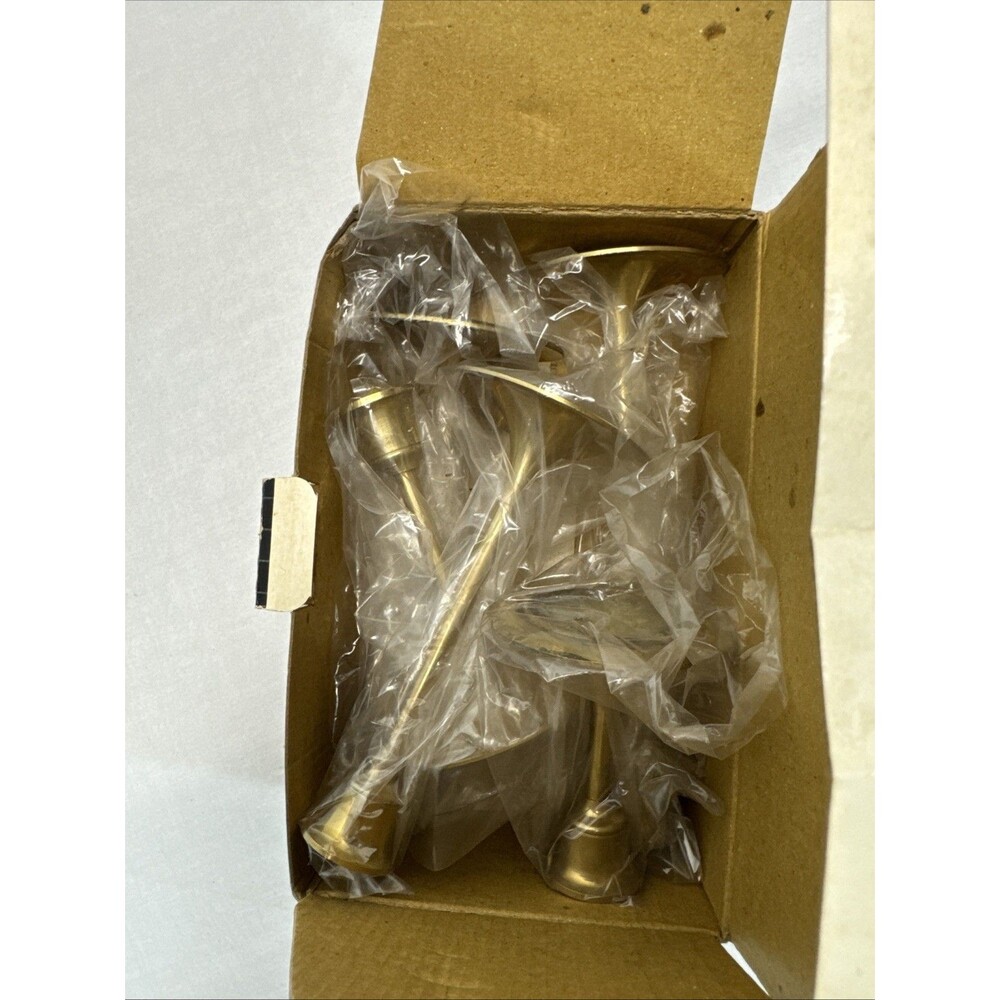 Vintage Brass 5 Piece Candlestick Set in Various Sizes in Box & Made in Taiwan. - Picture 8 of 8
